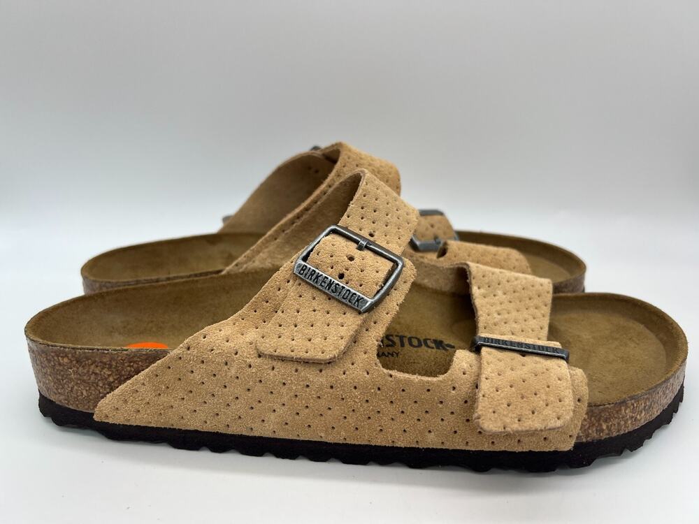 Birkenstock Arizona Suede Embossed New Beige Size W11/M9